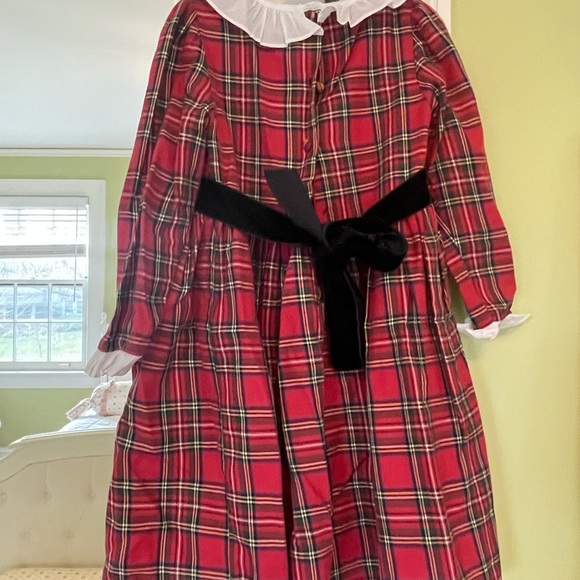 Beatrice and George girls red tartan dress- size 5 - Picture 7 of 8